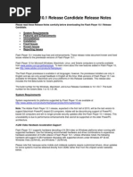 Download Flash Player 101 RC Release Notes by Erictric SN29506341 doc pdf