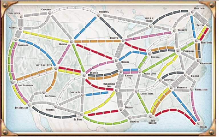 Ticket To Ride Map | PDF