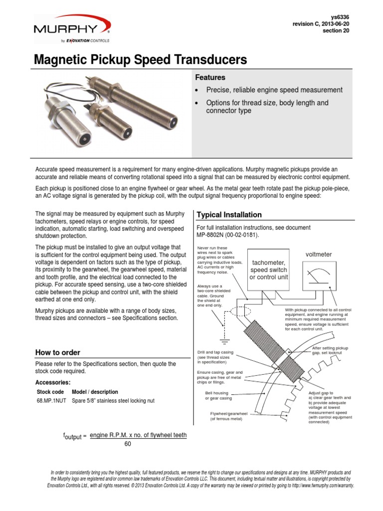 Pickup Transducers PDF Cable Gear