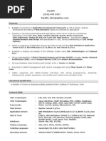 Resume of Swathi - J2ee