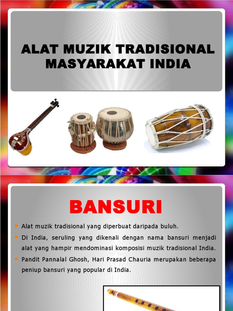 Alat Muzik Tradisional Masyarakat India