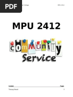 Training Manual Community Service
