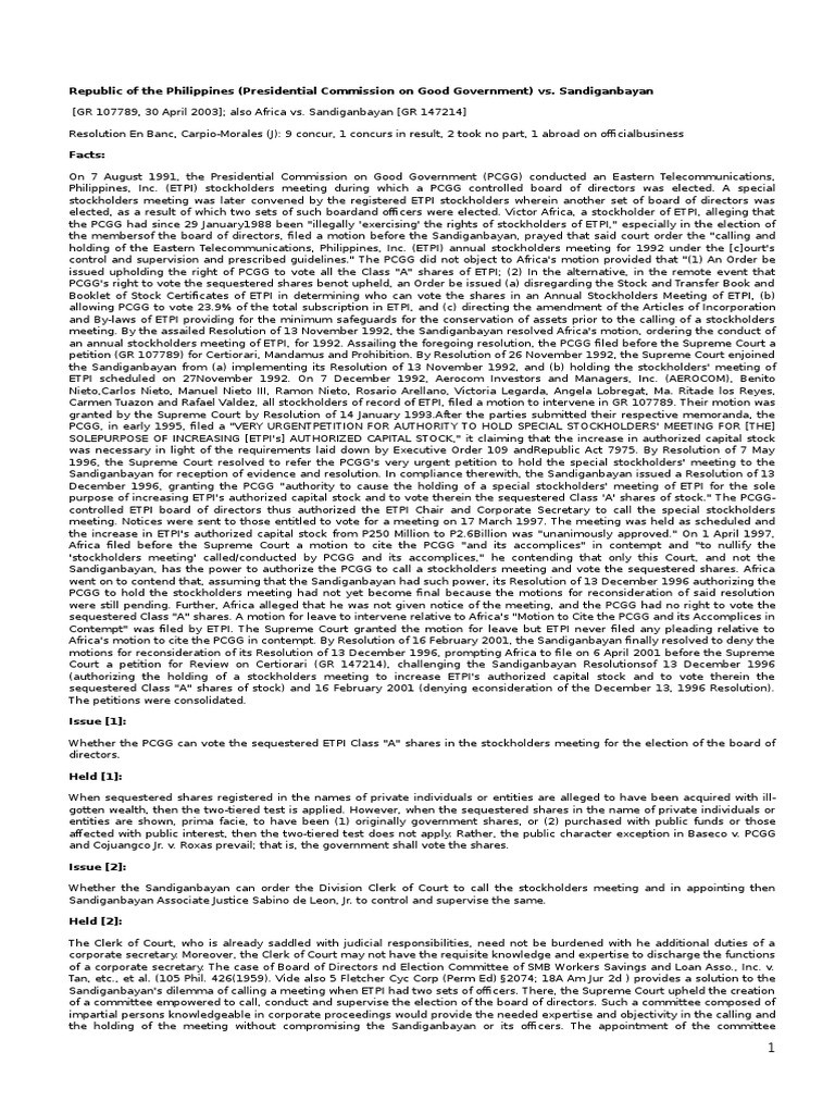 Digest Case Corporation Law PDF Certiorari Employment