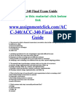 ACC 340 Final Exam Guide