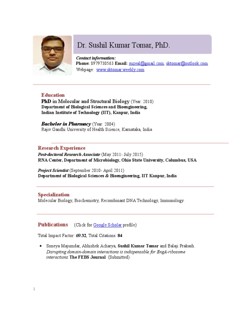 Expression curriculum vitae picture