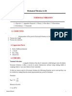 Experiment No. 1 Torsional Vibration