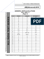 FIITJEE AITS Solutions 1 FT 5