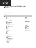 Photoshop Cs6 Shortcuts