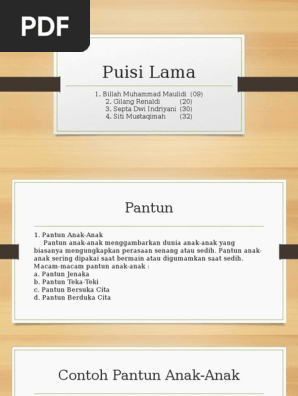 Puisi Lama