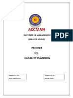 Accman: Project ON Capacity Planning