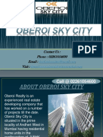 Oberoi Sky City Borivali East Mumbai - 022 61054600 - Price, Location, Brochure, Reviews, Payment Plans