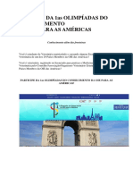 Anúncio Da 1as Olimpíadas Do Conhecimento Oie Americas