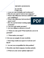 General Interview Questions