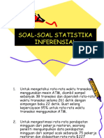 Soal-soal Statistika Inferensial
