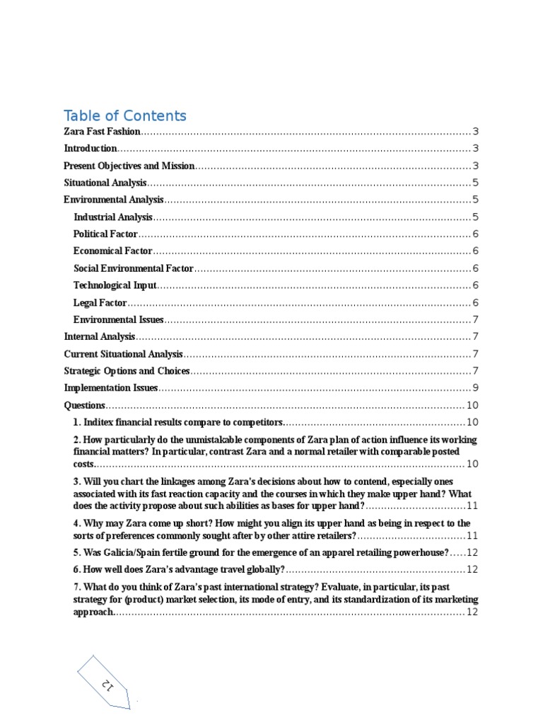 Zara case study pdf picture