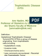 Gestational Trophoblastic Disease GTD