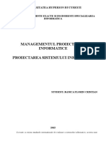 BANICA CRISTIAN - Proiectarea Sistemului Informatic