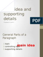 Main Idea and Supporting Details