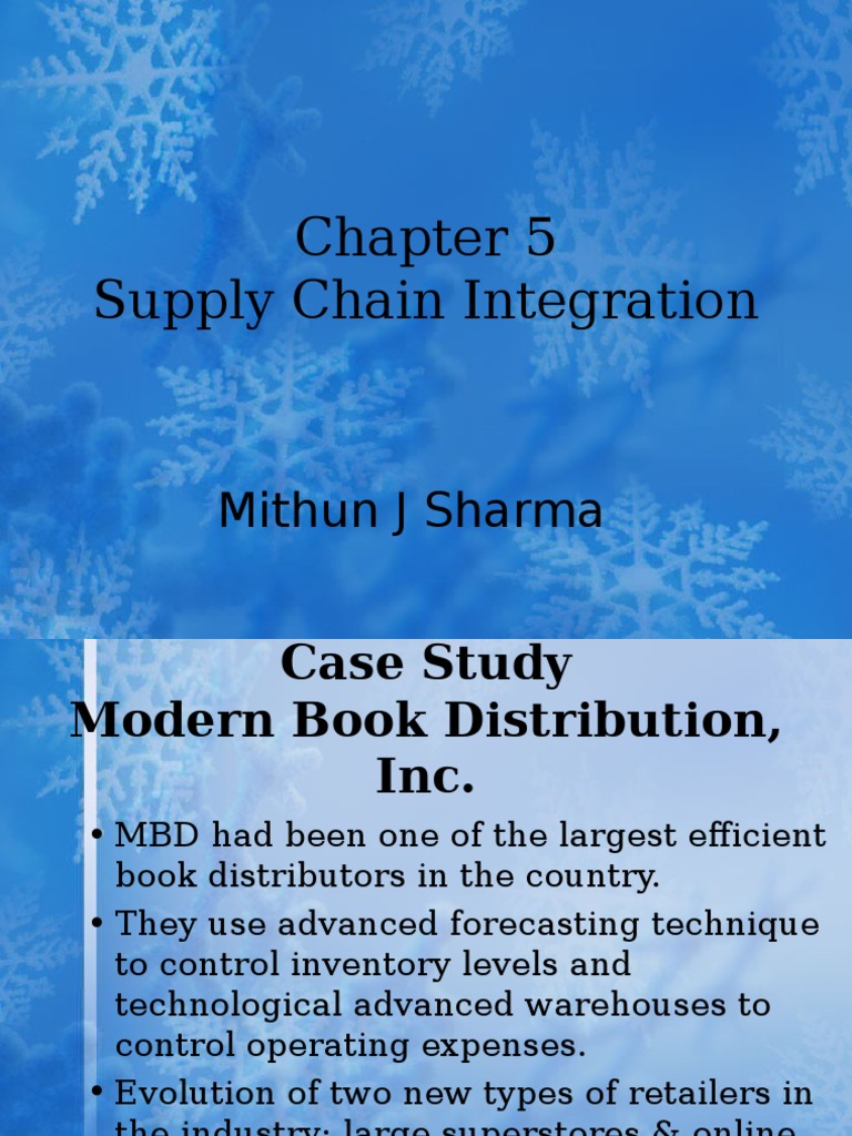 Supply Chain Management PDF Inventory Forecasting