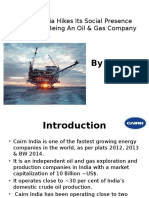 Cairn India Hikes Its Social Presence Inspite of Being An Oil & Gas Company