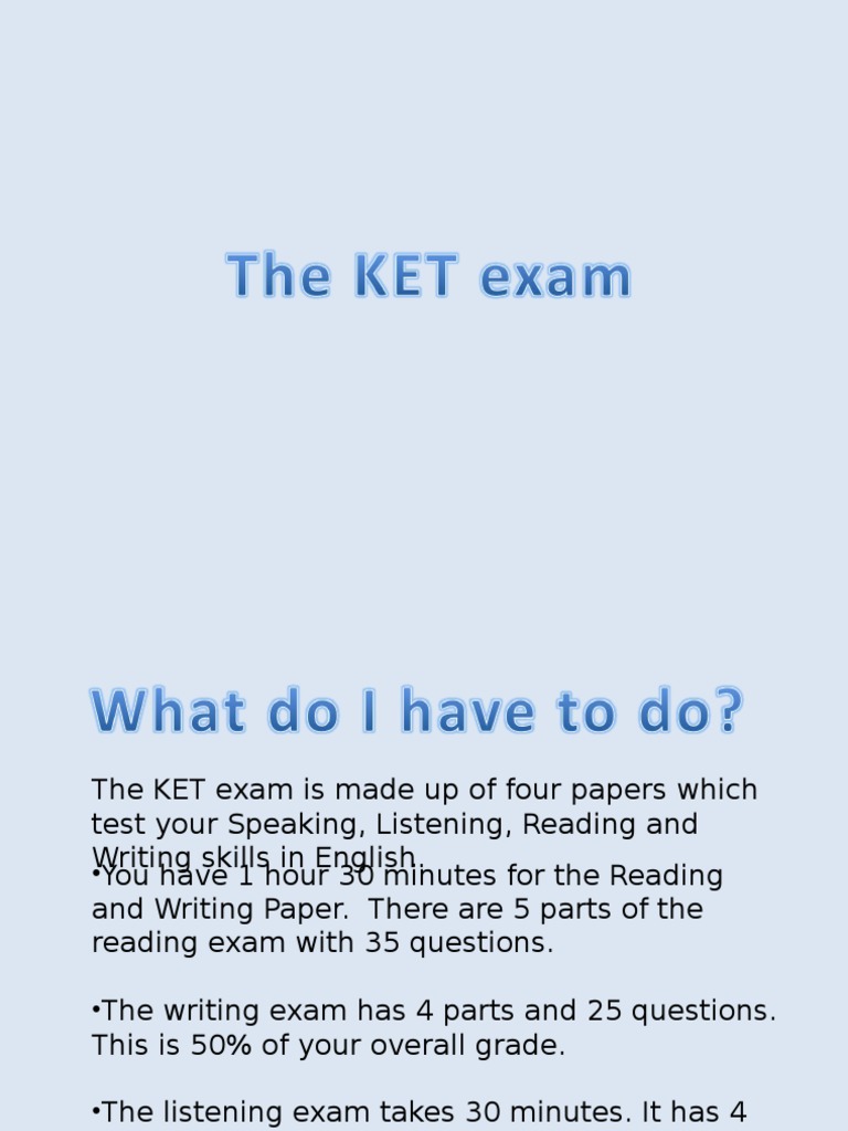 KET Exam Overview: Skills and Structure | PDF | Language Arts & Discipline