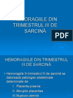 Hemoragiile Trimestrul III