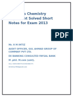 193494931 9th Class Chemistry Important Solved Short Notes for Exam 2013
