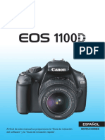 Instrucciones Cannon EOS 1100D