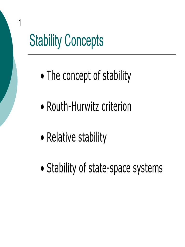 Control System | PDF | Stability Theory | Systems Theory