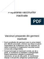 Prepararea Vaccinurilor Inactivate