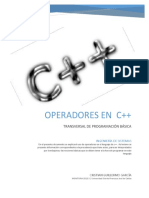 OPERADORES EN  C++