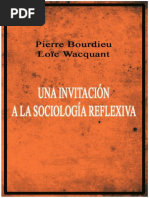 Bourdieu, Pierre y Wacquant, Louis - Una Invitación A La Sociología Reflexiva (Completo)