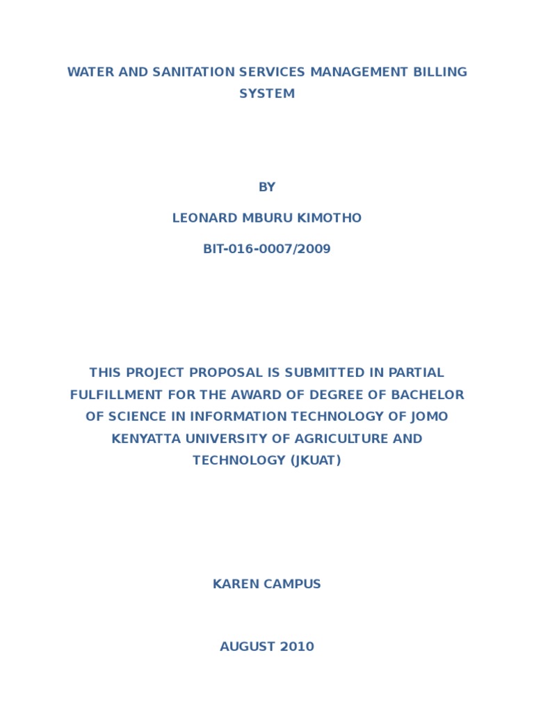 research proposal format jkuat