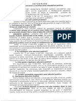 Informare privind organizarea și desfășurarea adunărilor publice