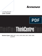 Thinkcentre User Guide: Machine Types: 3308, 3317, 4013, 4478, 5043, 5237, 5393, 5526