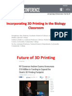CUNY IT 15 Presentation - Incorporating 3D Printing in the Biology Classroom - Ahn, Letnikova, Xu