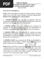 Caderno Contendo as Orações Da Assembléia de DEZEMBRO de 2015 (1)