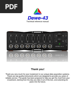 Dewe 43, Manual Intruction, Dewesoft, DAQ