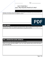 Unit 3 Introduction Lesson Chronicles Student