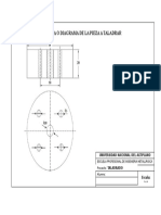 Esquema o Diagrama de La Pieza a Taladrar