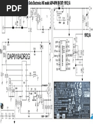 Delta Electronics INC Model ADP-40PH BB OUT 19V-2,1A | PDF