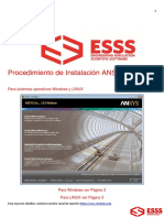 Procedimiento de Instalacion ANSYS 15 0 - Windows & Linux