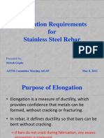 Elongation Requirements For Rebar