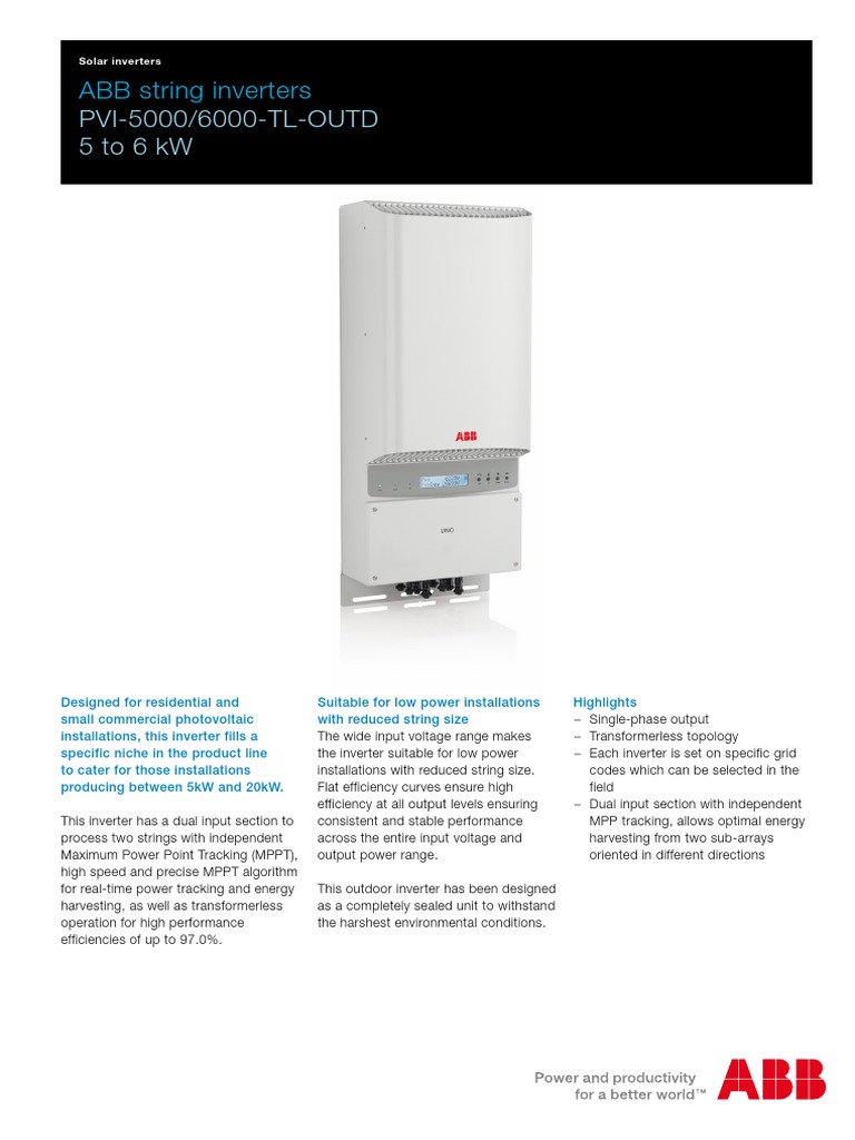 Inverter Specifications | PDF | Power Inverter | Direct Current