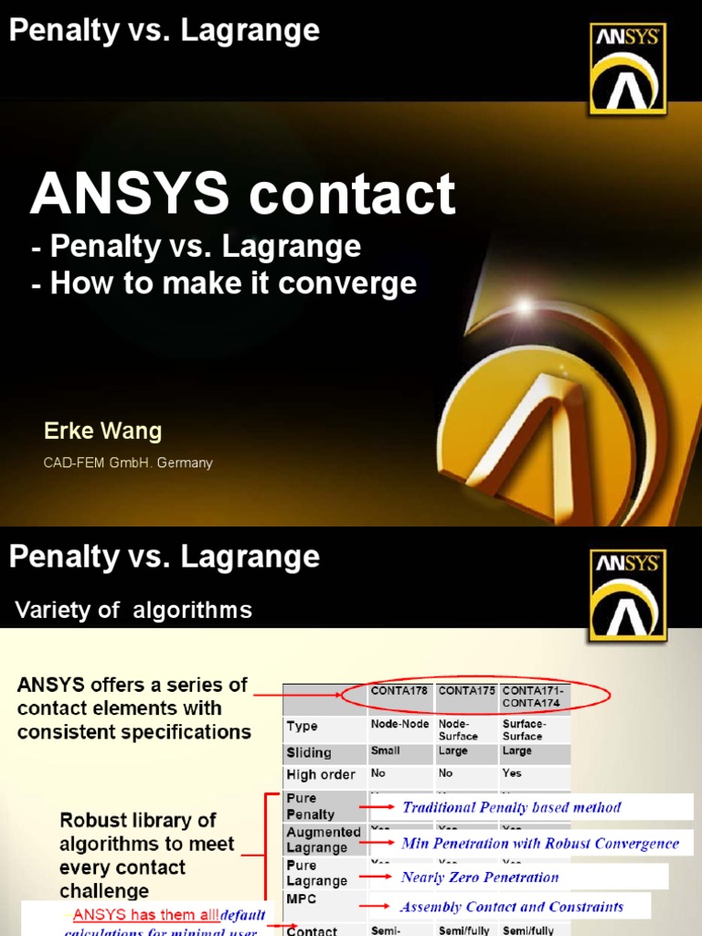 Ansys Contact PDF Stress (Mechanics) Stiffness
