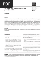 Kitchin (2014) - Big Data, new epistemologies and paradigm shifts