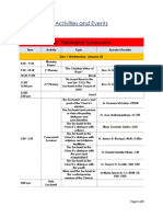 IEC Table of Activities Updated As of Dec. 1. 2015