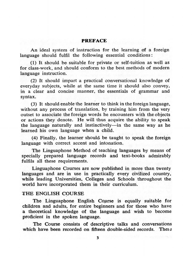 Linguaphone English Course 1950 | PDF | Languages