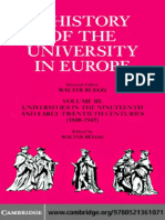 A History of The University in Europe Vol III - Cambridge