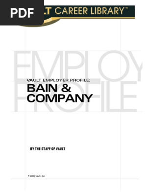The Vault Guide To Bain Company Mitt Romney United - 